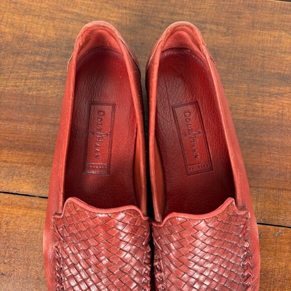 Cole Haan Braided Copper Red Slip on Loafers Size: 8.5 - Picture 3 of 14